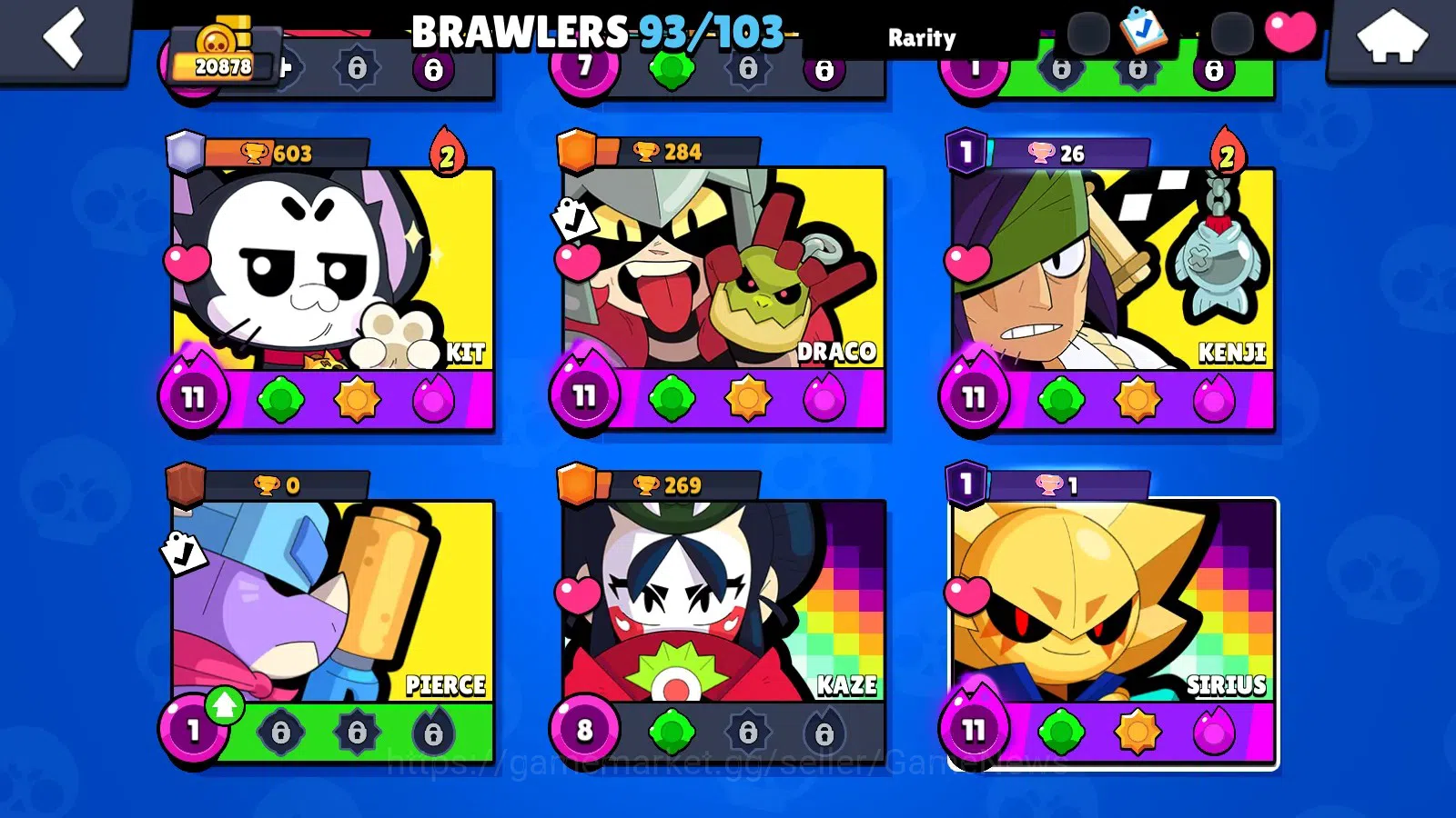 Brawl Stars Accounts 20878 Trophy|93 Brawlers 21 Max|UL(KAZE,SIRIUS)|Le image 13