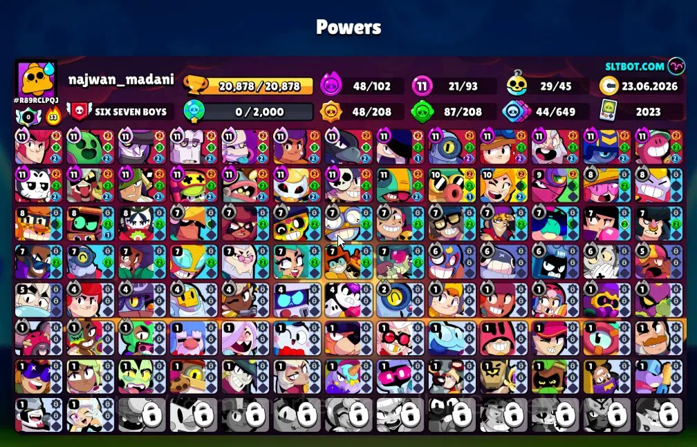 Brawl Stars Accounts 20878 Trophy|93 Brawlers 21 Max|UL(KAZE,SIRIUS)|Le image 2