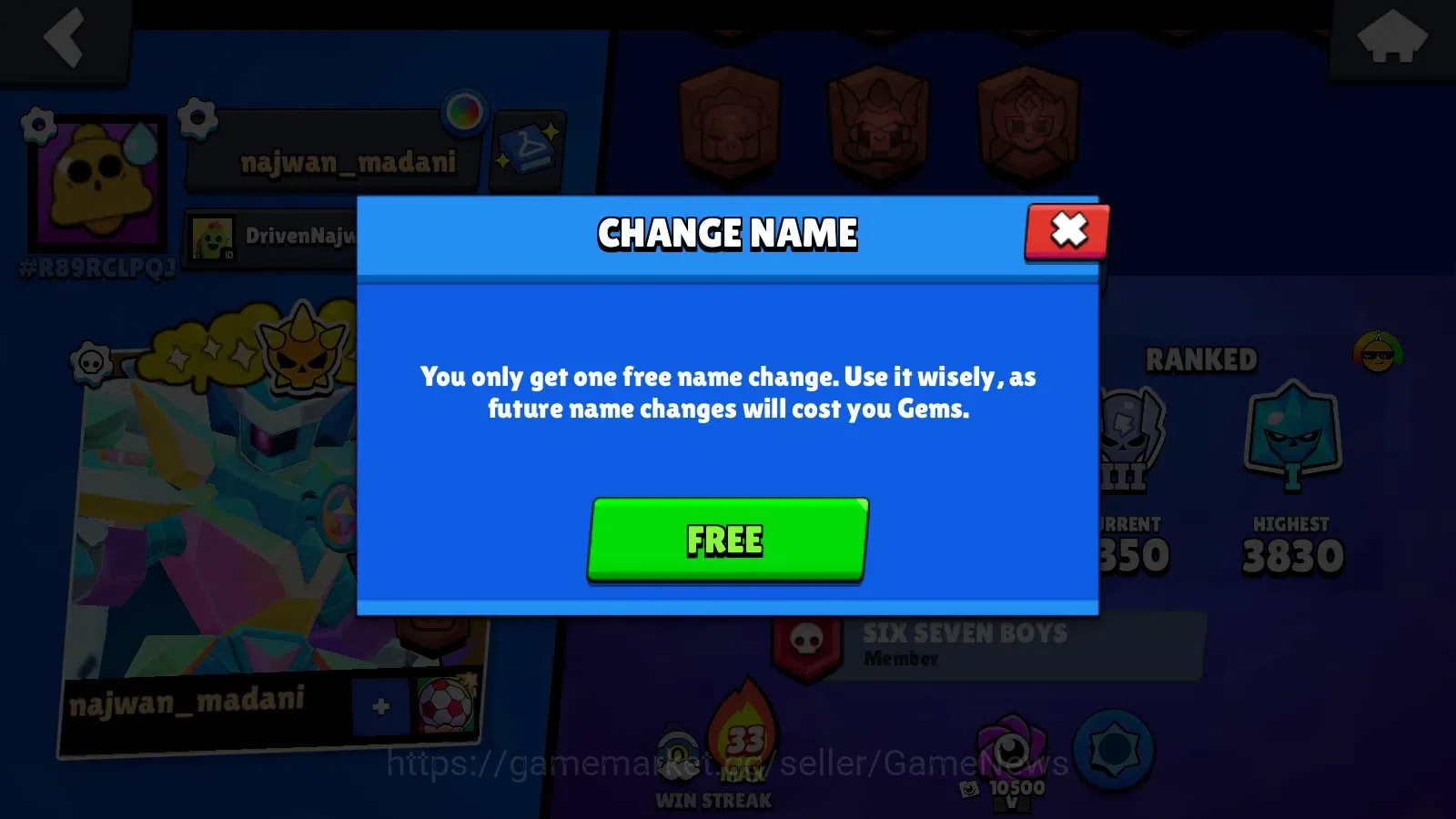 Brawl Stars Accounts 20878 Trophy|93 Brawlers 21 Max|UL(KAZE,SIRIUS)|Le image 6
