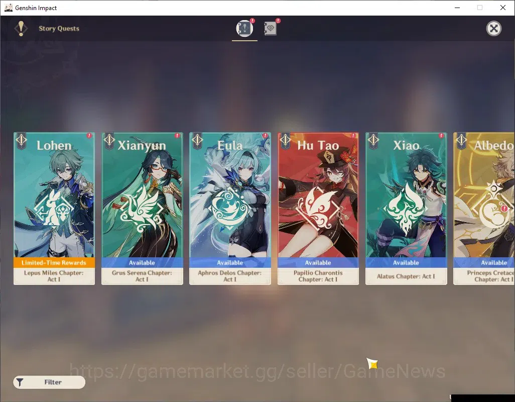 Genshin Impact Accounts ASIA|AR 48|4 Limited + 1 (*5Weapon)|Mavuika,Nicole image 14