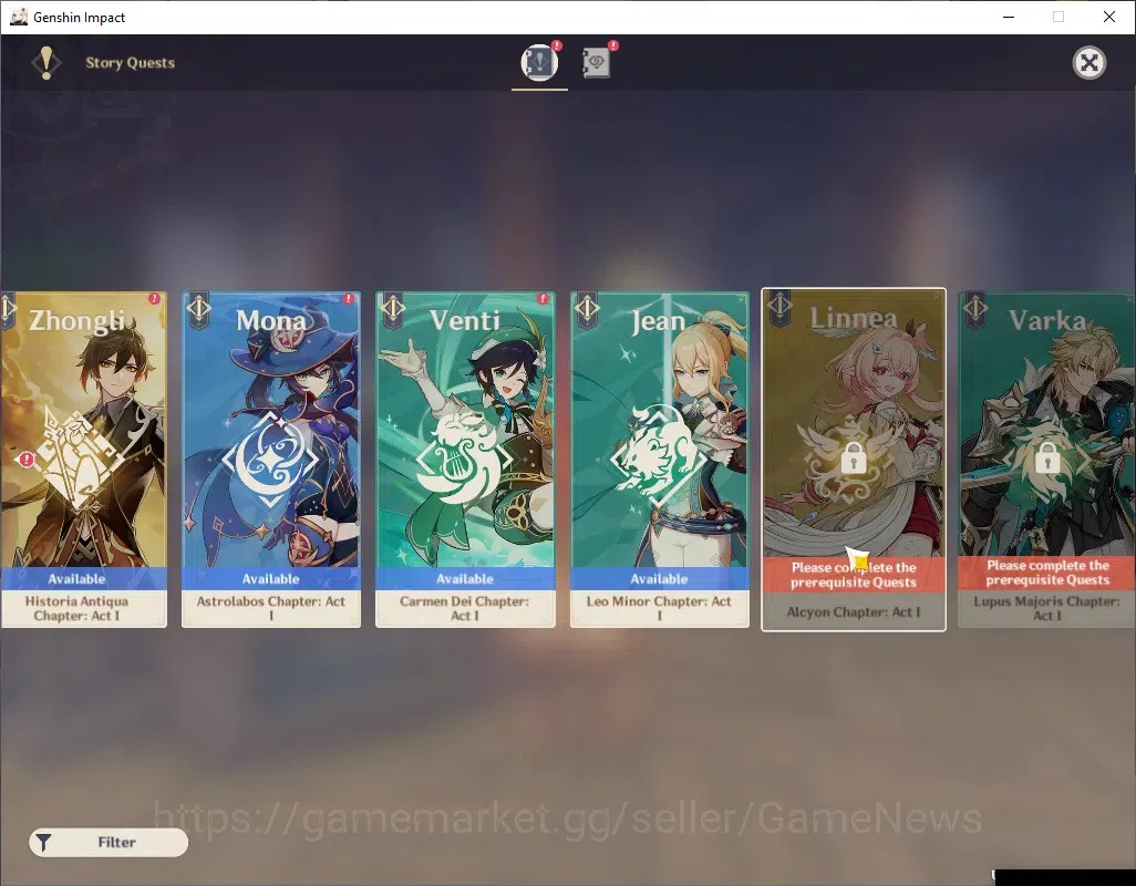 Genshin Impact Accounts ASIA|AR 48|4 Limited + 1 (*5Weapon)|Mavuika,Nicole image 15