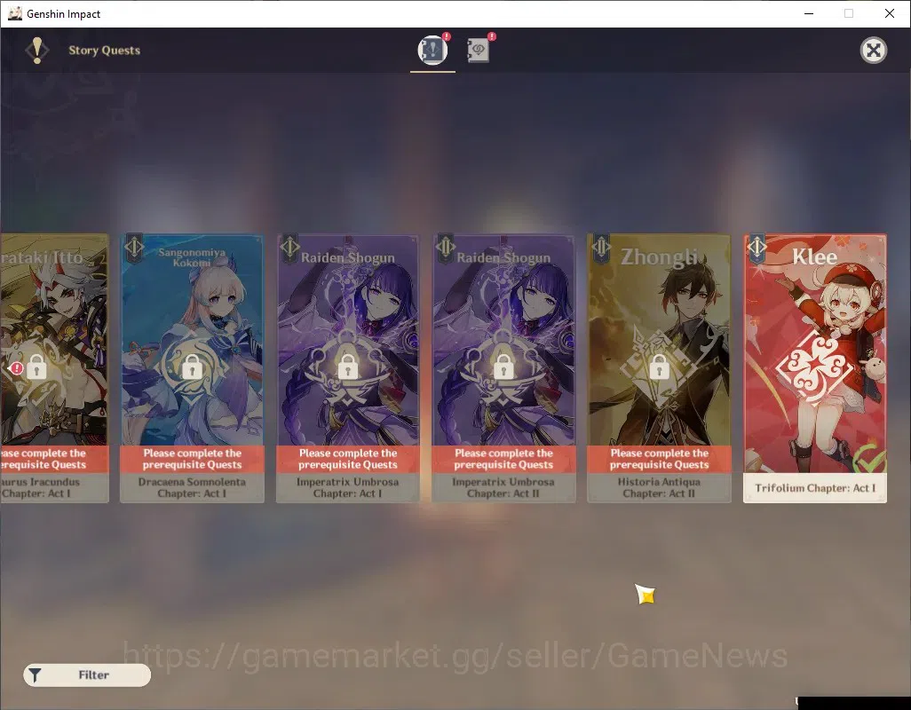 Genshin Impact Accounts ASIA|AR 48|4 Limited + 1 (*5Weapon)|Mavuika,Nicole image 16