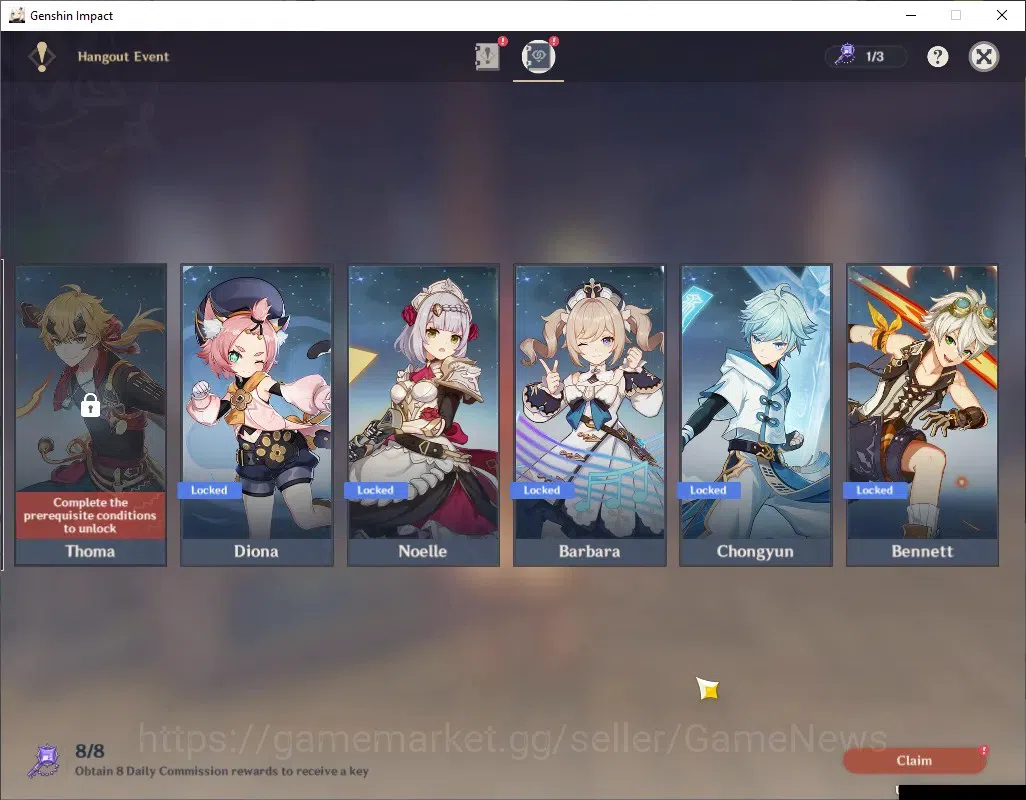Genshin Impact Accounts ASIA|AR 48|4 Limited + 1 (*5Weapon)|Mavuika,Nicole image 18