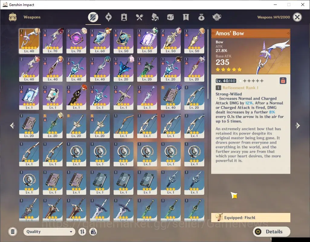Genshin Impact Accounts ASIA|AR 48|4 Limited + 1 (*5Weapon)|Mavuika,Nicole image 3