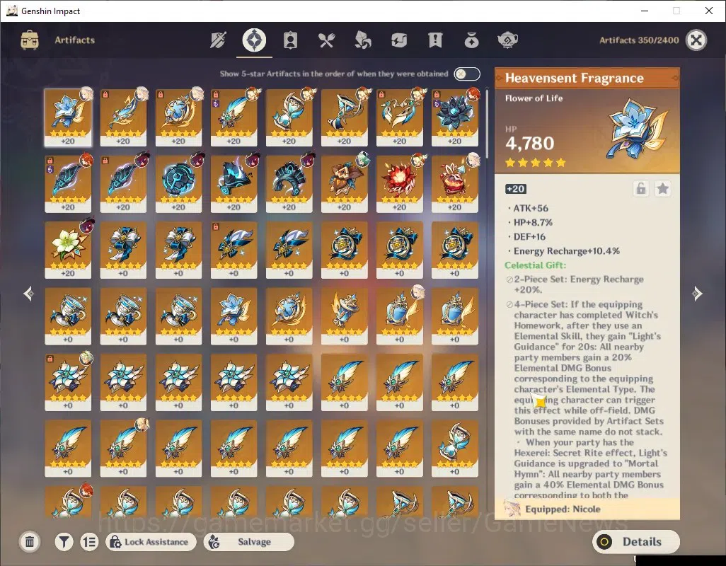 Genshin Impact Accounts ASIA|AR 48|4 Limited + 1 (*5Weapon)|Mavuika,Nicole image 4