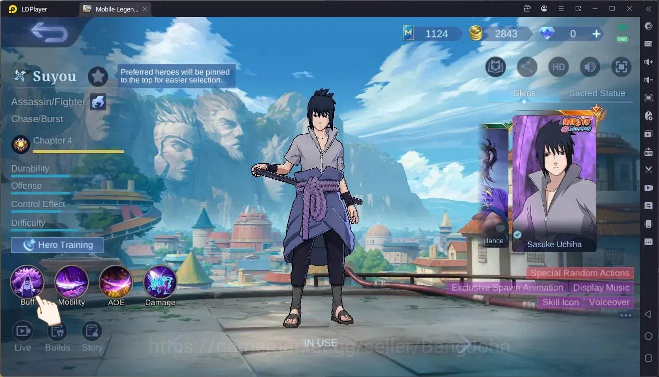 Mobile Legends: Bang Bang Accounts Global|Hero 117|Skin 199|Naruto Suyou|Luckybox Hay image 8