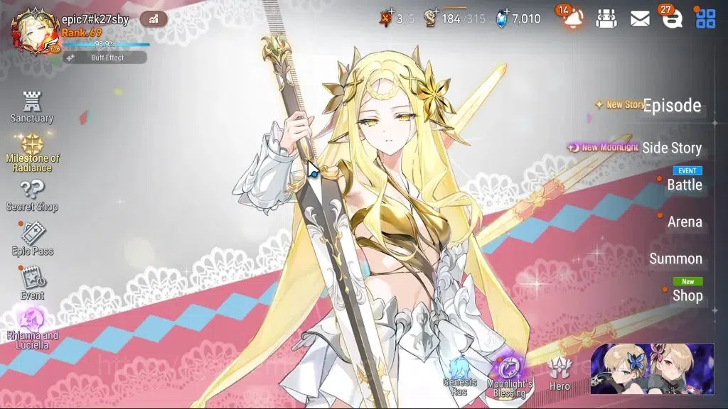 Epic Seven Accounts GLOBAL Unverif|15 ML(Salome,Belian,MOS Iseria)+PBy image 1