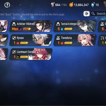 Epic Seven Accounts Starter ASIA|Fresh Starter|2 ML(L.Cermia,S.Diene(2x))+5*5 RGB|PoH+Bless ON|E1 3/12|Side Story