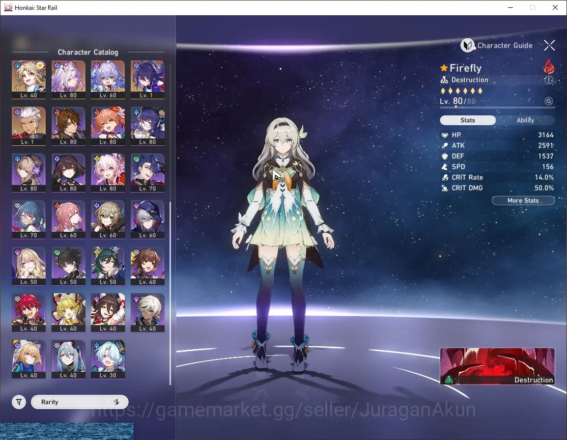 Honkai Star Rail Accounts End Game ASIA [TL70]14 Limited+ Sign 3