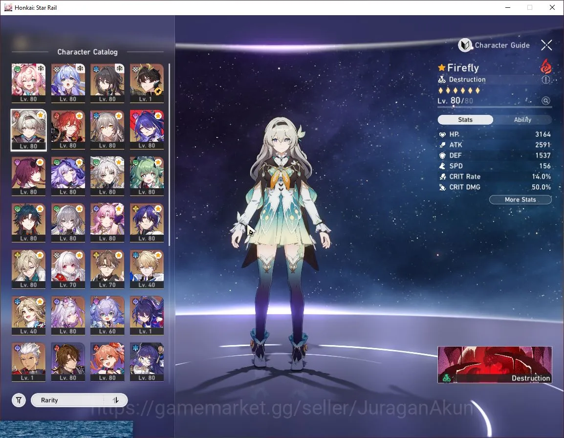 Honkai Star Rail Accounts End Game ASIA [TL70]14 Limited+ Sign 5