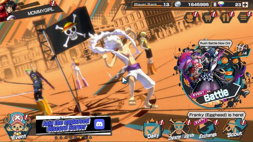 One Piece Bounty Rush Accounts Mid-Tier Global|5 META EX|Four Emperor Luffy,Sakazuki,Kaido,Yamato,Film Red Shanks|Rank