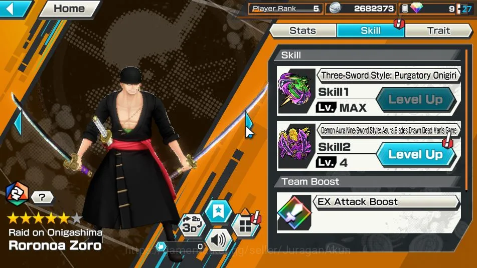 One Piece Bounty Rush Accounts Global| 3 META EX|Seraphim S Snake,Onigashima Roro image 5