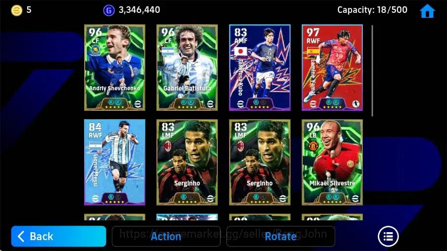eFootball Accounts Mobile|PW 3159|Gabriel Batistuta Epic,David Beckha image 3