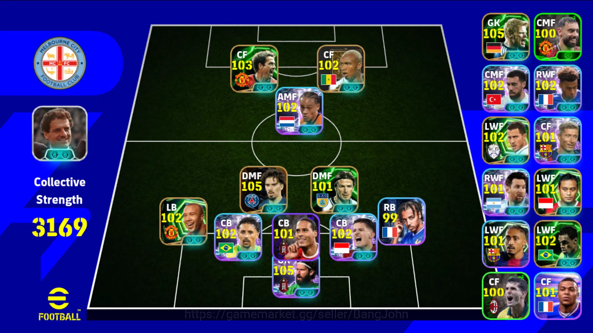 Power 3169 | Vitnha Balon Dor , Alisson Becker Show time , Xavi Simons Show time , Justin Hubner Show time , Epic Etc | Manager Capello ~ EFB303B eFootball Others Power 3169 | Vitnha Balon Dor , Alisson Becker Sho image 1