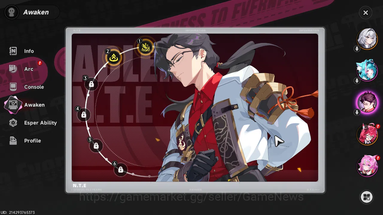 Neverness to Everness Accounts GLOBAL EU|HL 3| 1 SSR (Nanally) + 1 Selector On| 5 image 4