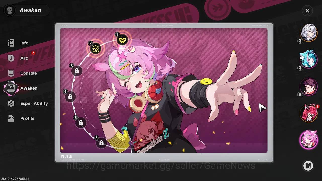 Neverness to Everness Accounts GLOBAL EU|HL 3| 1 SSR (Nanally) + 1 Selector On| 5 image 5