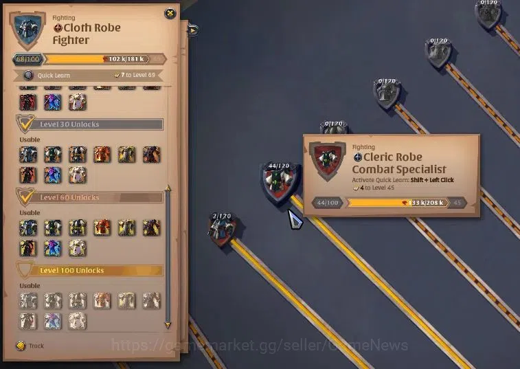 Albion Online Accounts ASIA | 2,18M Total Fame - 5,24M Silver | T8 Ore Mi image 6
