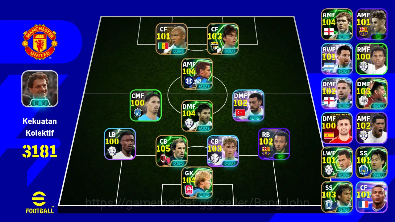 Power 3181 | Fillppo Inzaghi Epic | Baggio Epic | Oliver Khan Epic | Orkun Showtime | Dean Showtime EFB479B eFootball Others Power 3181 | Fillppo Inzaghi Epic | Baggio Epic | image 1