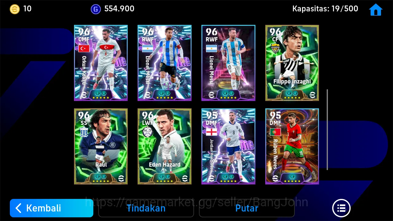 eFootball Accounts Others Power 3181 | Fillppo Inzaghi Epic | Baggio Epic | Oliver Khan Epic | Orkun Showtime | Dean 5