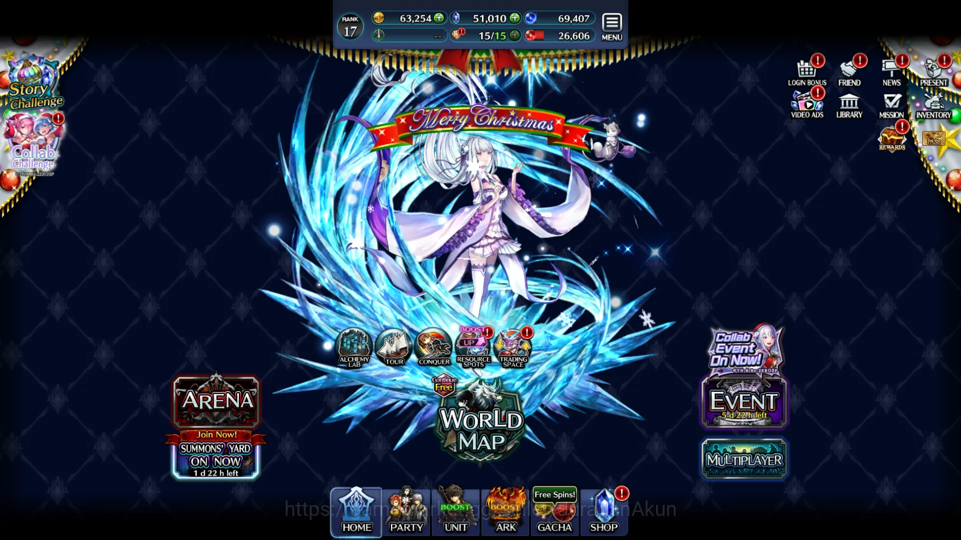 Last Cloudia Accounts Mid‑Game Global|Rank 17| 50k Crystal + Collab Re:Zero + Other Units|Many Resource|Code Only|Check