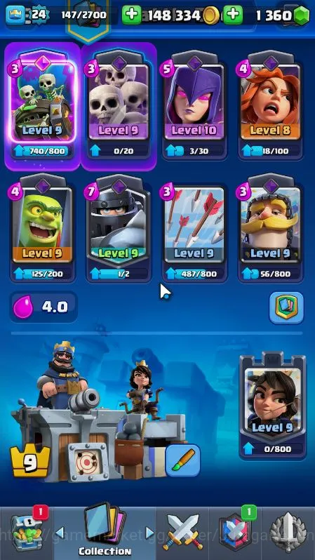 Clash Royale Accounts Lvl 24|Trophy 3533|KTL 9|Limited Skin|Card 71|3 EV image 5