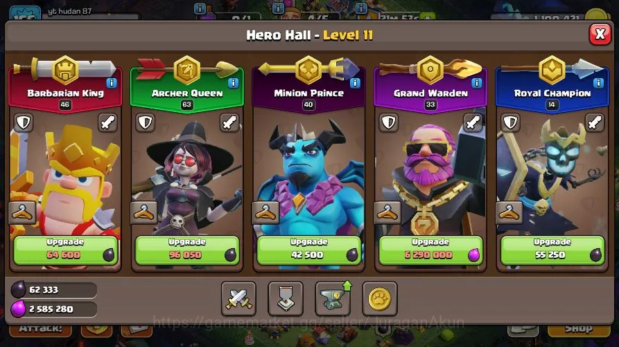 Clash of Clans Accounts High-End TH 17-BH 10|LV 156|Titan 27|Limited Skin|HH 11|BK 46,AQ 63,GW 33,MP 40,RC 14|CN OFF|Protect 5