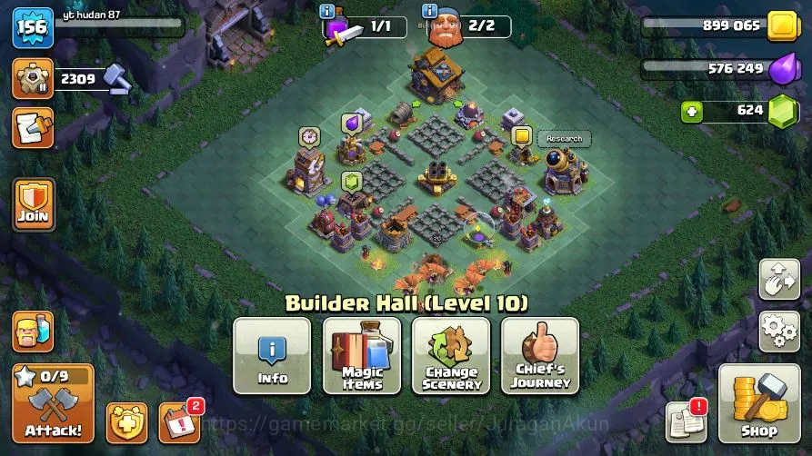 Clash of Clans Accounts High-End TH 17-BH 10|LV 156|Titan 27|Limited Skin|HH 11|BK 46,AQ 63,GW 33,MP 40,RC 14|CN OFF|Protect 9