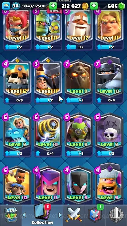 Clash Royale Accounts Lvl 34|Trophy 7004|KTL 12|Limited Skin|Card 119|1 image 3
