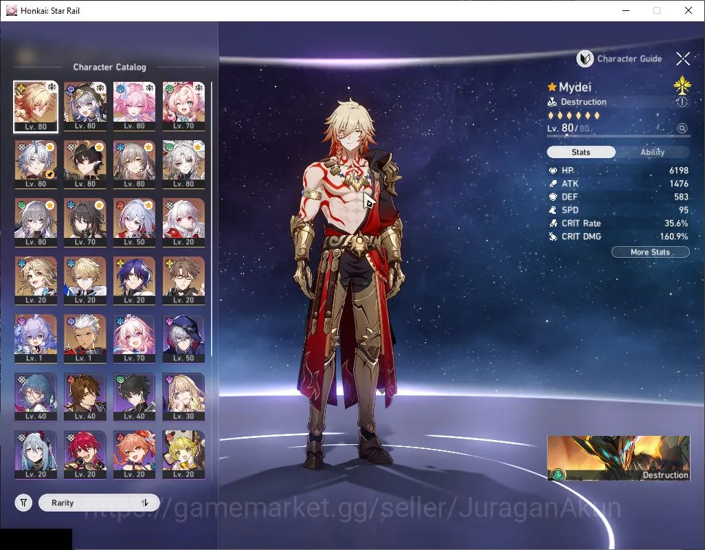 Honkai Star Rail Accounts Mid Game ASIA|TL 63|11 Limited|Phainon+Sign, Cyrene,Mydei,Chiper,Hyacine,Feixiao,RM,Etc|MC 2