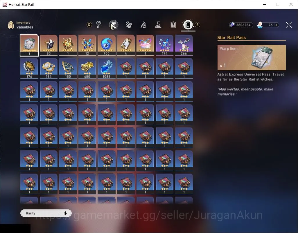 Honkai Star Rail Accounts Mid Game ASIA|TL 63|11 Limited|Phainon+Sign, Cyrene,Mydei,Chiper,Hyacine,Feixiao,RM,Etc|MC 4