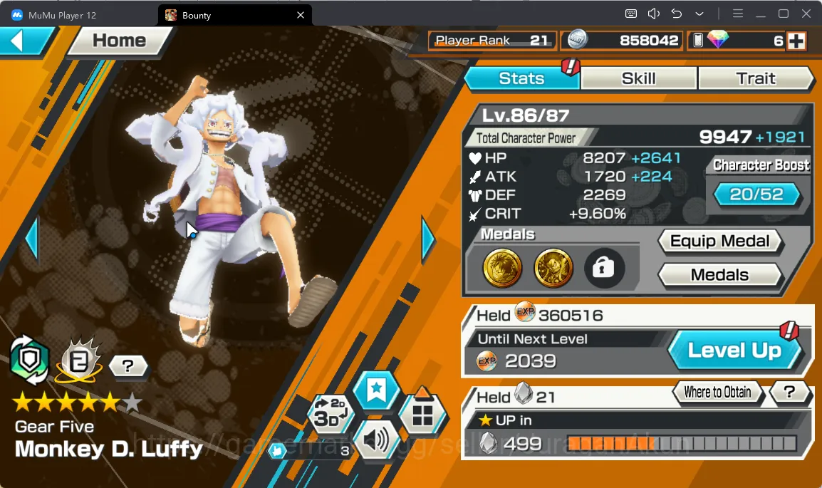 One Piece Bounty Rush Accounts Mid-Tier Meta Extreme Luffy G5, Shanks Red, Uta Red, Yamato, Oden, ETC|Log Bandai|(OPBR769) 3