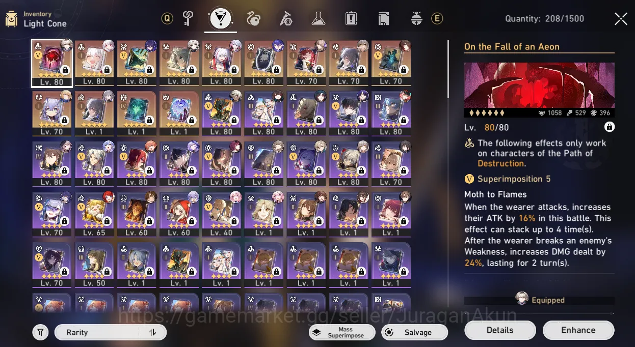Honkai Star Rail Accounts End Game ASIA [TL70] 13 Limited+Sign (Castorice,Aglaea,Tribbie,Robin,ETC)|Amphoreus|Take Email 5