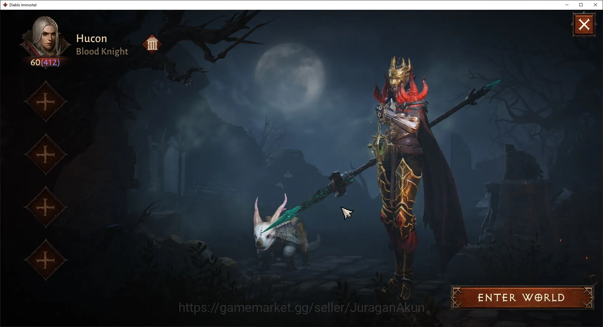 Diablo Immortal Accounts Mid-Tier SEA - anu | can move server | Lv 60(412) Currnet 26K CR |Reso 510|Hell 3 Paragon|0