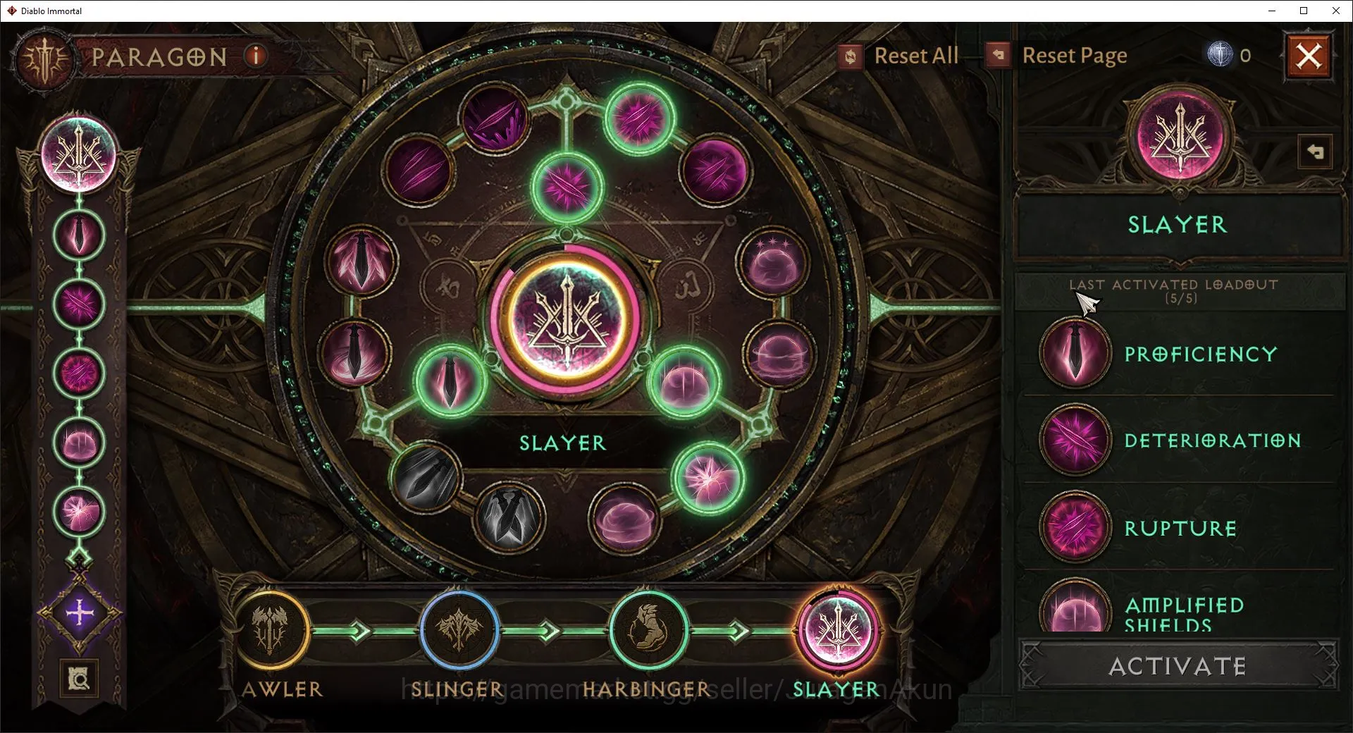 Diablo Immortal Accounts Mid-Tier SEA - anu | can move server | Lv 60(412) Currnet 26K CR |Reso 510|Hell 3 Paragon|0 6