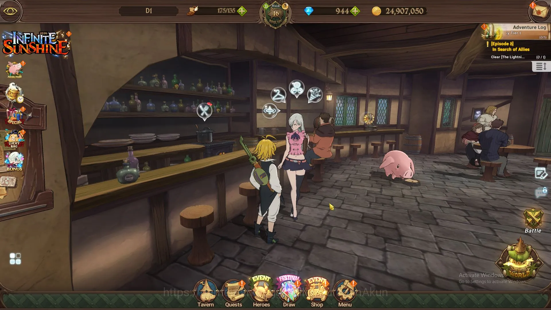 The Seven Deadly Sins: Grand Cross Accounts Asia| 782K CC | Best Starter | Ch 1 | 1 UR + 944 G image 1