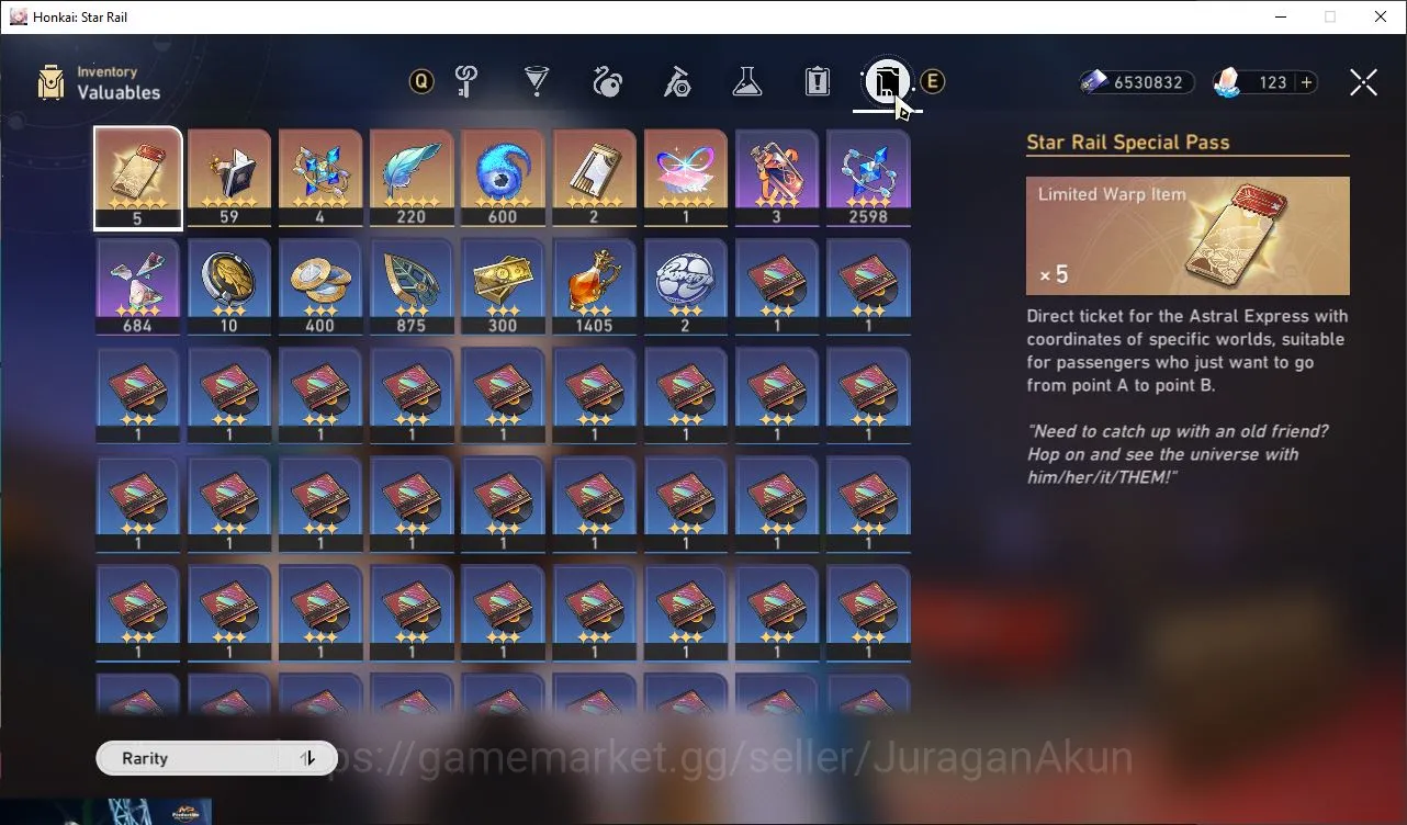 ASIA|TL 63|5 Limited|PhainonE2+Sign,The Dahlia,Danhengperm,Ruan Mei,DR Ratio|MC Male|Amphoreus|TakeMail|Check SS(HSR5063) Honkai Star Rail Mid Game ASIA|TL 63|5 Limited|PhainonE2+Sign,The Dahlia,Dan image 1