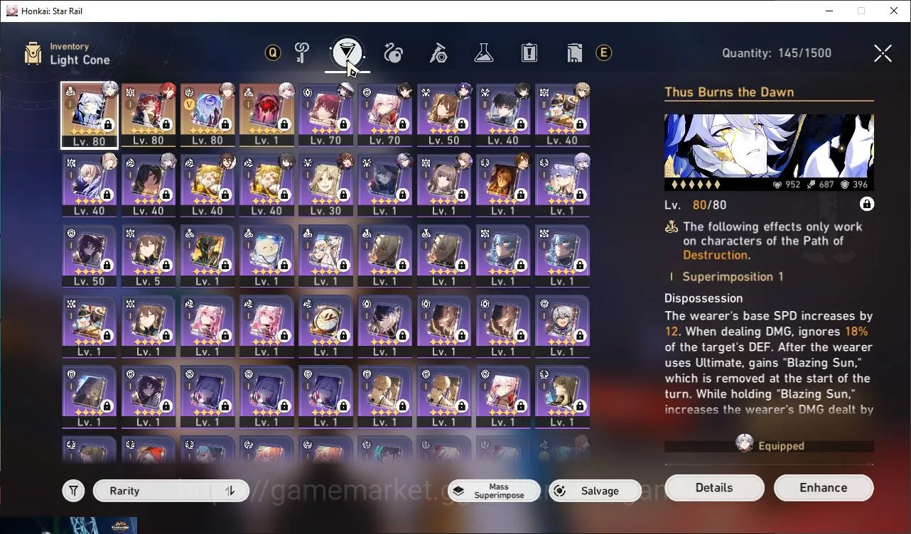 Honkai Star Rail Accounts Mid Game ASIA|TL 63|5 Limited|PhainonE2+Sign,The Dahlia,Danhengperm,Ruan Mei,DR Ratio|MC 2