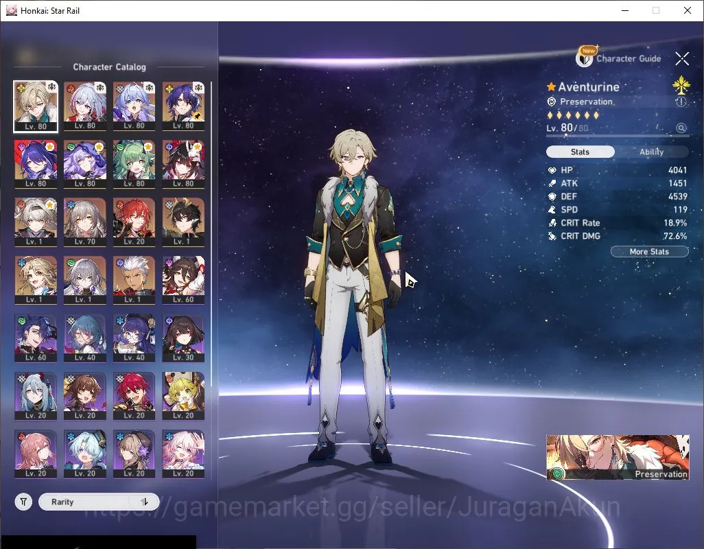 Honkai Star Rail Accounts Mid Game ASIA |TL 65|11 Limited|Aventurine+Sign [Huohuo,Robin,Acheron,Sparkle,Dr.Ratio Etc]|MC 2