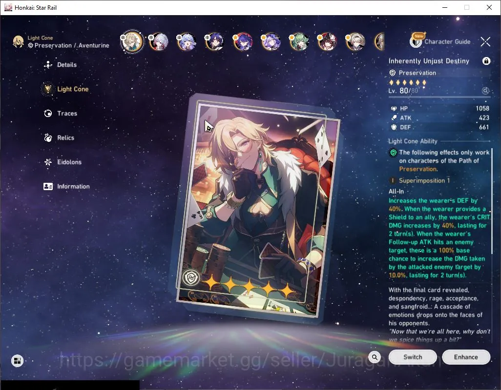 Honkai Star Rail Accounts Mid Game ASIA |TL 65|11 Limited|Aventurine+Sign [Huohuo,Robin,Acheron,Sparkle,Dr.Ratio Etc]|MC 3