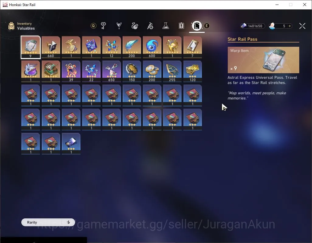 Honkai Star Rail Accounts Mid Game ASIA |TL 65|11 Limited|Aventurine+Sign [Huohuo,Robin,Acheron,Sparkle,Dr.Ratio Etc]|MC 5