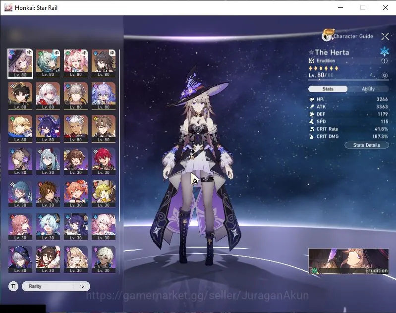 Honkai Star Rail Accounts Mid Game ASIA|TL 67|7 Limited|4K SJ|[The Herta+Sign,Anaxa+Sign,Hyacine+Sign,Saber E1+Sign]|MC 2