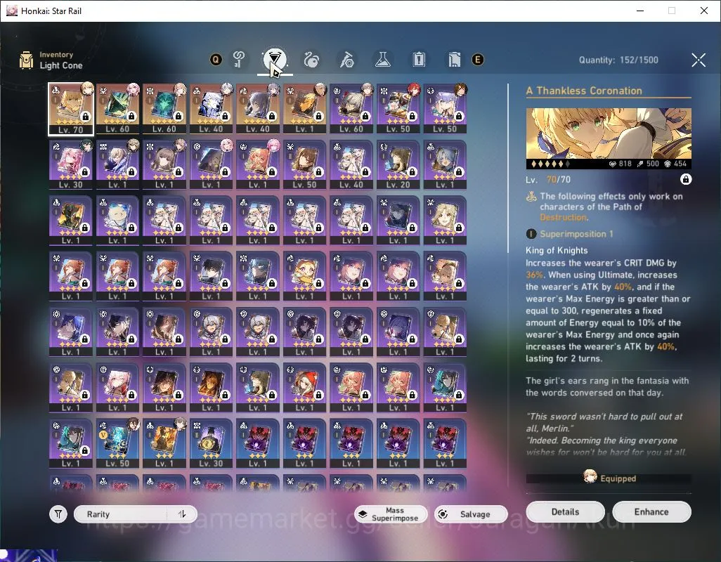 Honkai Star Rail Accounts Mid Game ASIA|TL 60|5 Limited| Phainon+Sign,Saber+Sign,Cyrene,Dante,Archer |MC 3