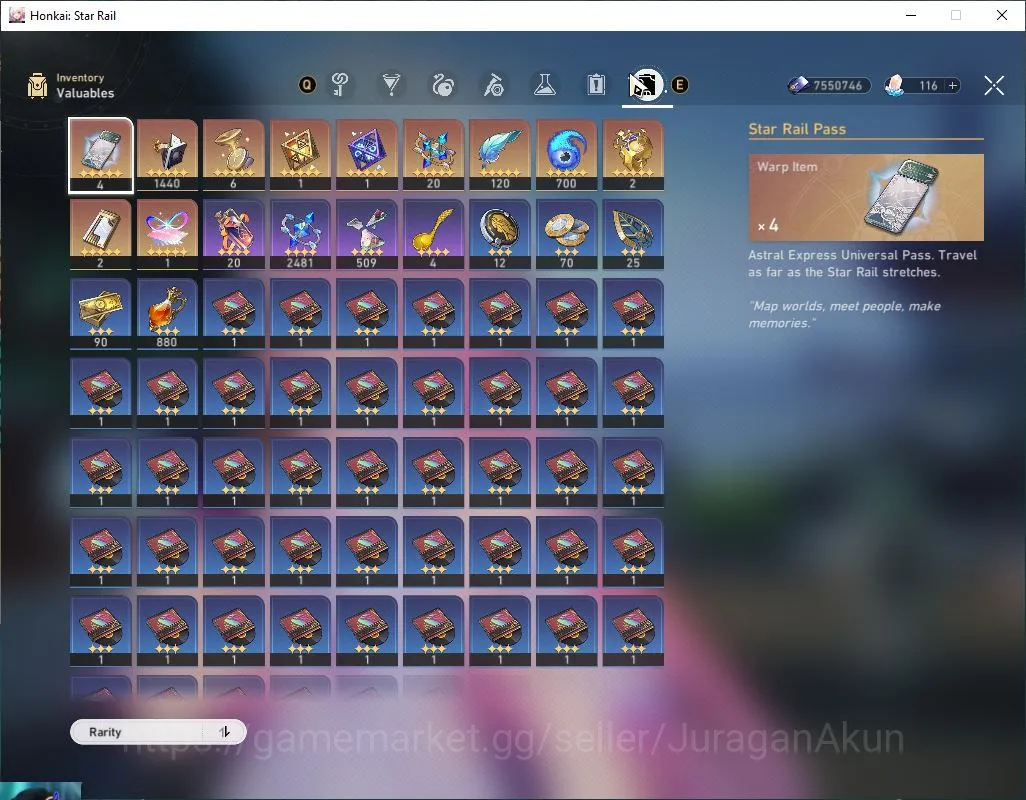Honkai Star Rail Accounts Mid Game ASIA|TL 60|5 Limited| Phainon+Sign,Saber+Sign,Cyrene,Dante,Archer |MC 4