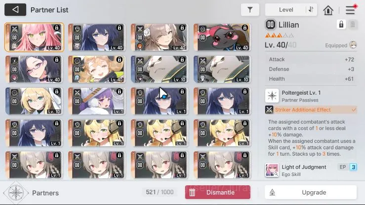 Chaos Zero Nightmare Accounts GLOBAL Lv42|6 SSR (Khalipe LukeM1 HaruM1 Rin Orlea Kayron) + 11SR 3