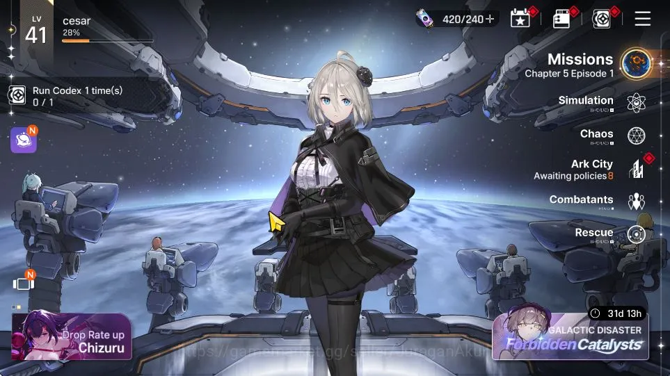 Chaos Zero Nightmare Accounts GLOBAL Lv41|6 SSR 1 Limit (YukiM1,LukeM1,Veronica, image 1