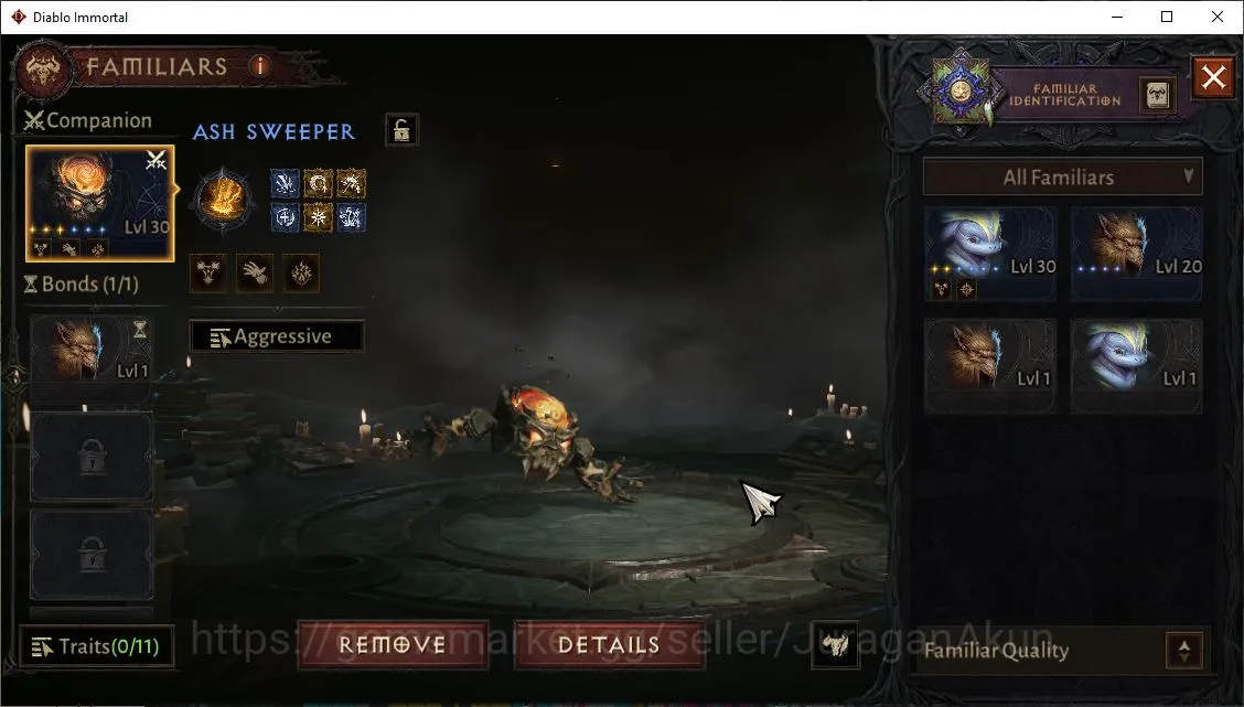 Diablo Immortal Accounts Mid-Tier SEA-Gillian|Lv60(332)Demon Hunter|24K CR|Reso 650|Hell III|Paragon Harbinger|Hell 6