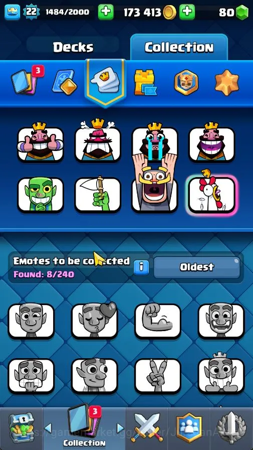 Clash Royale Accounts Midgame Lvl 22|Trophy 2527| KTL 9 | Card 52 | 1 EVO, 3 Legend, 11 Epic, 20 Rare, 21 Common | Gems 80 3