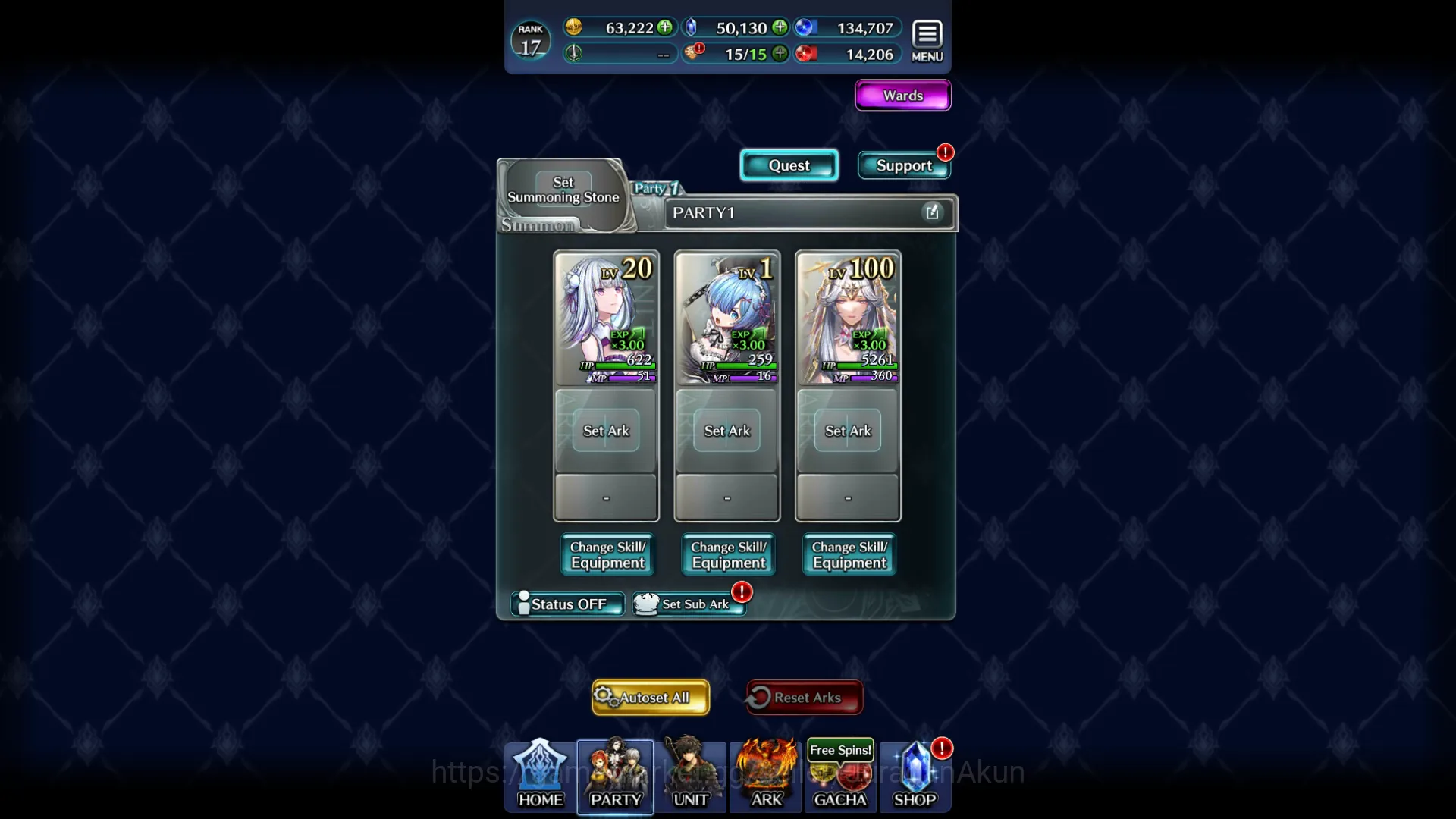 Last Cloudia Accounts Global|Rank 17| 50k Crystal + Collab Re:Zero + Oth image 2