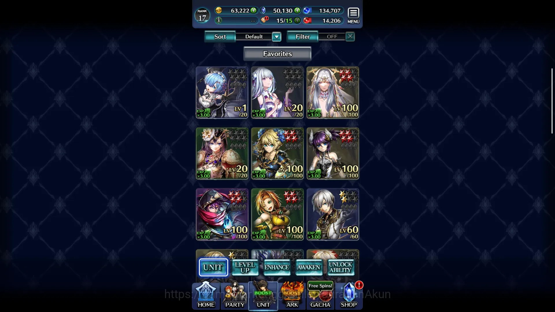 Last Cloudia Accounts Global|Rank 17| 50k Crystal + Collab Re:Zero + Oth image 3