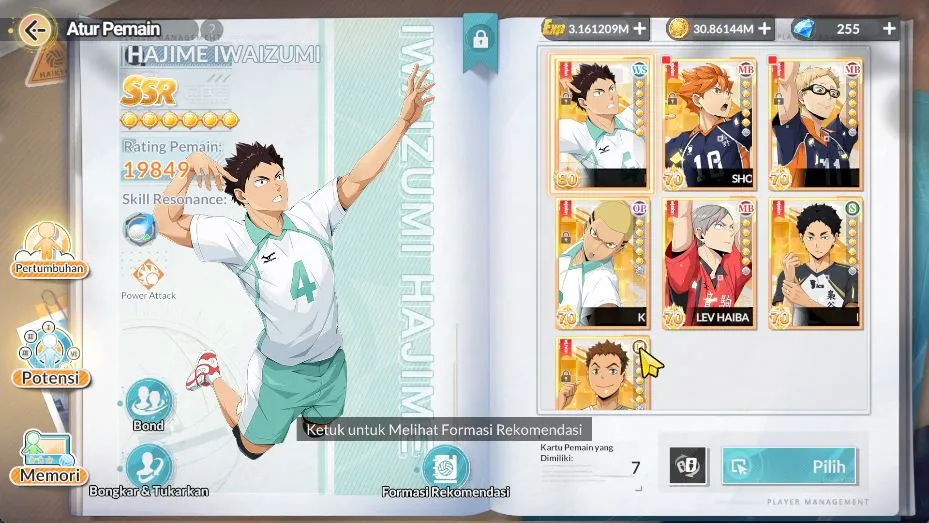 HAIKYU!! FLY HIGH Accounts SEA|Lvl 51|10 SPT|5 UR+Memo[Oikawa,Bokuto,Sakusa,H image 3
